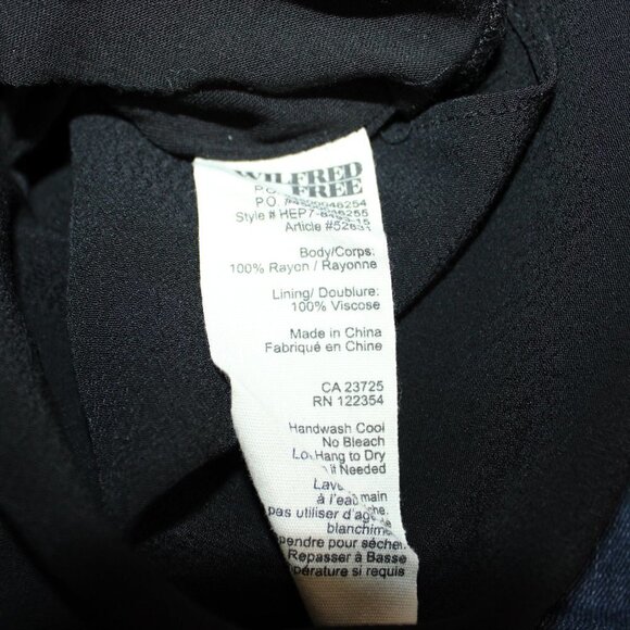 Wilfred Free Black T Shirt Midi Dress Size XXS - Picture 8 of 8